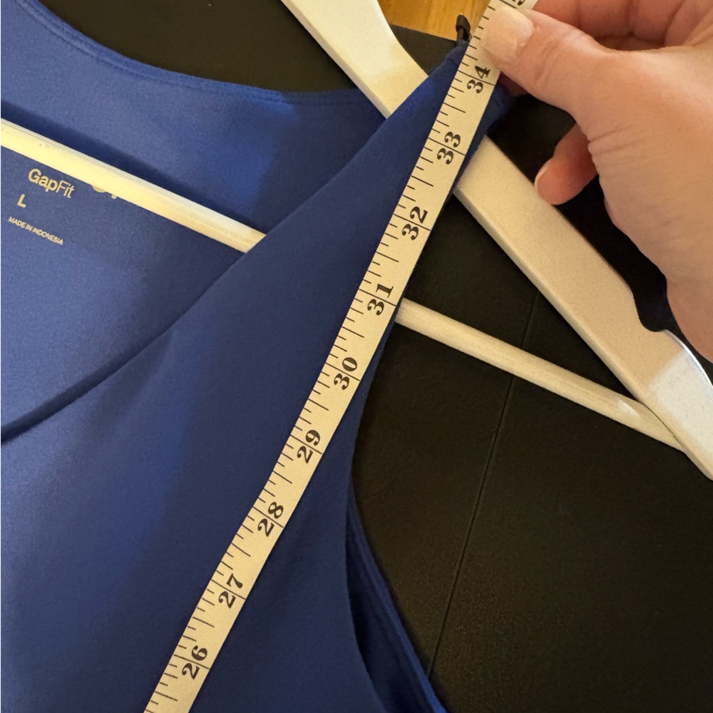 Gap Fit NWT Women's Active Tank Dress Skort Size Large Bright Blue MSRP $70 - Picture 11 of 13